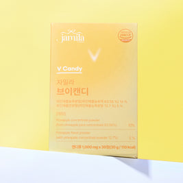 Jamila V-Candy Pineapple Flavor Slimming & Anti-Puffiness-30 Tablets