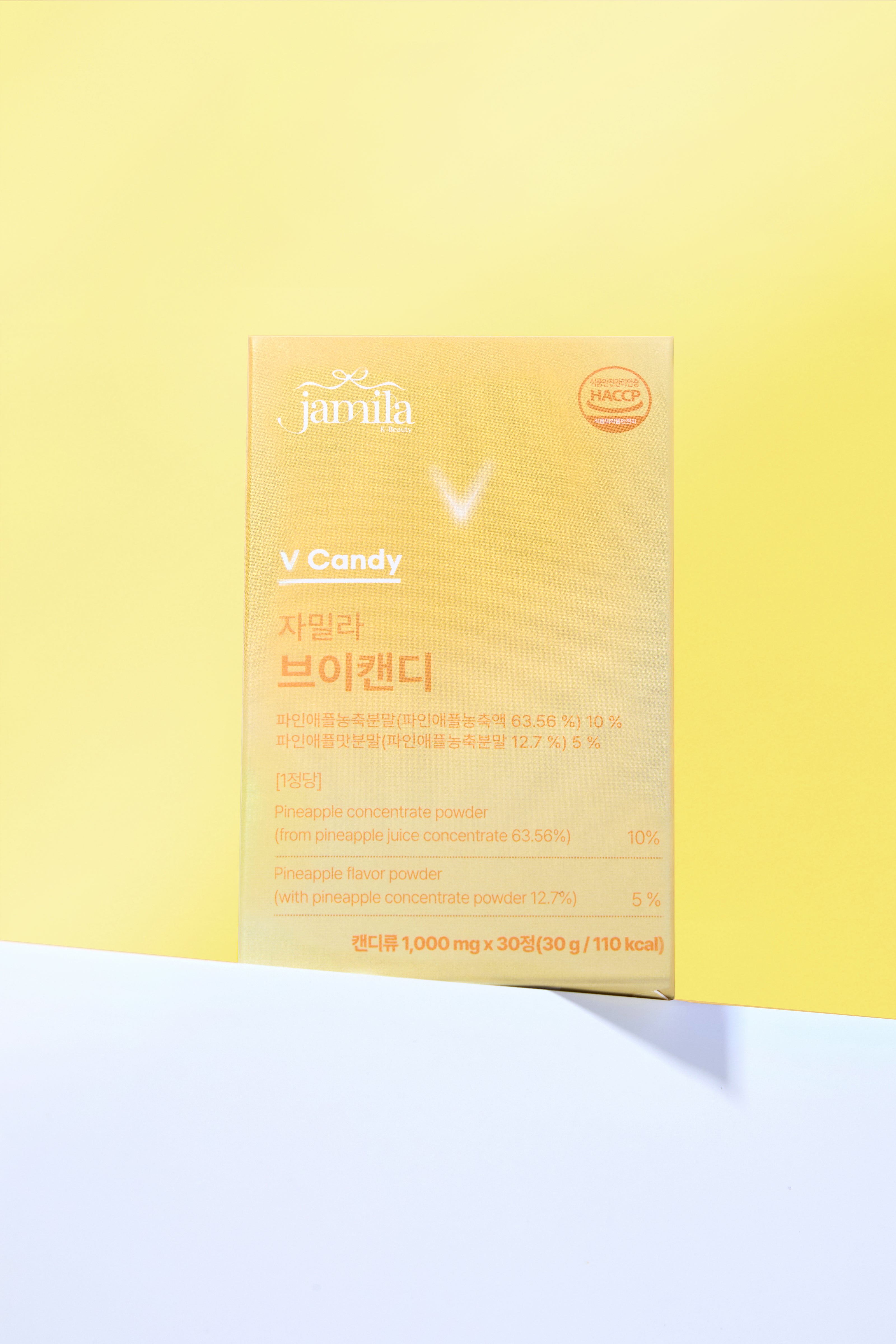 Jamila V-Candy Pineapple Flavor Slimming & Anti-Puffiness-30 Tablets