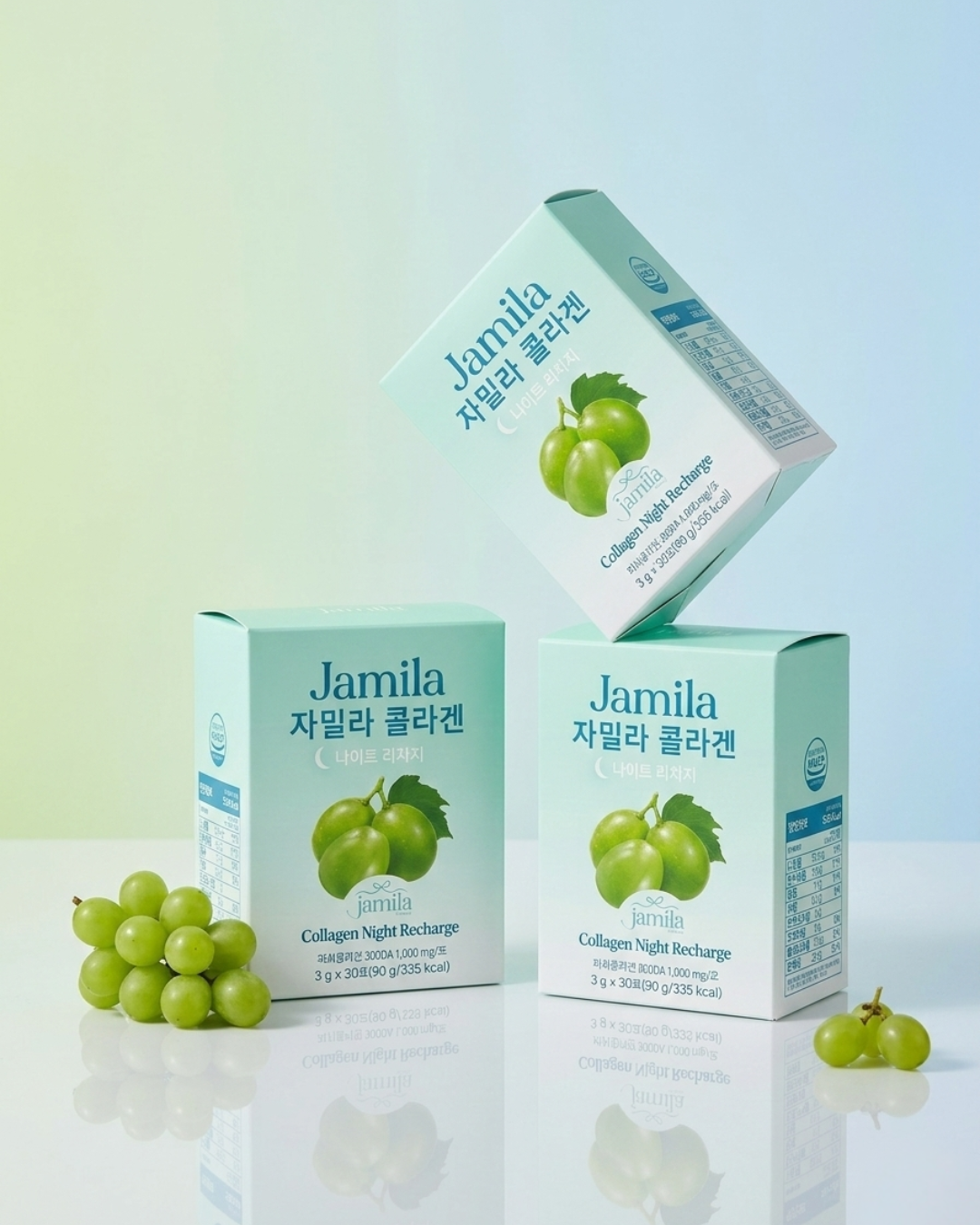 Jamila Collagen Night Recharge Low-Molecular Fish Collagen & Glow Skin -30 Sticks