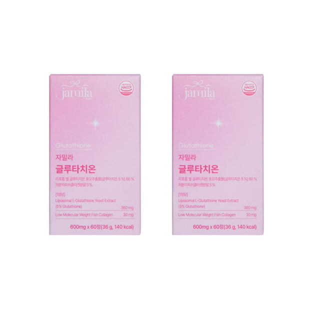 Jamila Liposomal Glutathione High-Potency Whitening & Antioxidant Tablets (60 Tablet x 2)